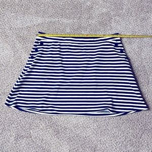 Ann Taylor Loft Blue White Sailor Skirt XL Womens